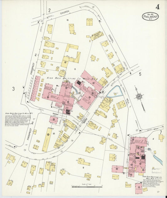 Sanborn Fire Insurance Map from Philmont, Columbia County, New York (1912), Sheet #0004 - Historic Sanborn Fire Insurance Map Print, vintage old map wall art, antique decor, genealogy gift, New York New York map