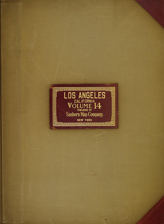 Sanborn Fire Insurance Map from Los Angeles, Los Angeles County, California (1949), Sheet #0001 - Historic Sanborn Fire Insurance Map Print, vintage old map wall art, antique decor, genealogy gift, California California map