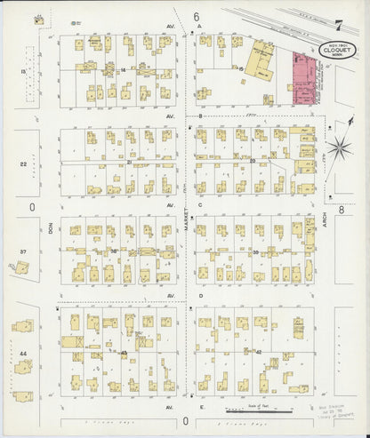 Sanborn Fire Insurance Map from Cloquet, Carlton County, Minnesota (1901), Sheet #0007 - Complete Map Set gallery image, historic Sanborn map, vintage wall art, Minnesota Minnesota