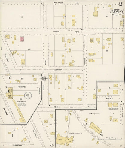 Sanborn Fire Insurance Map from Yacolt, Clark County, Washington (1914), Sheet #0002 - Complete Map Set gallery image, historic Sanborn map, vintage wall art, Washington Washington