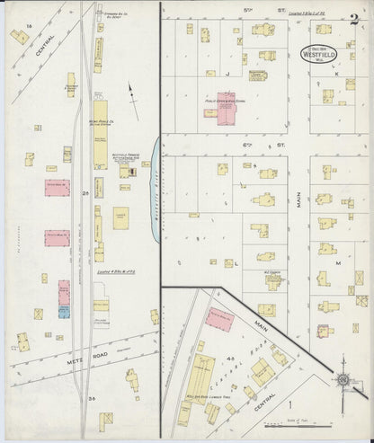 Sanborn Fire Insurance Map from Westfield, Marquette County, Wisconsin (1914), Sheet #0002 - Historic Sanborn Fire Insurance Map Print, vintage old map wall art, antique decor, genealogy gift, Wisconsin Wisconsin map