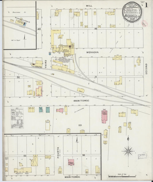 Reedsville, Manitowoc County, Wisconsin (1894) – Sanborn Fire Insurance Map – Map View