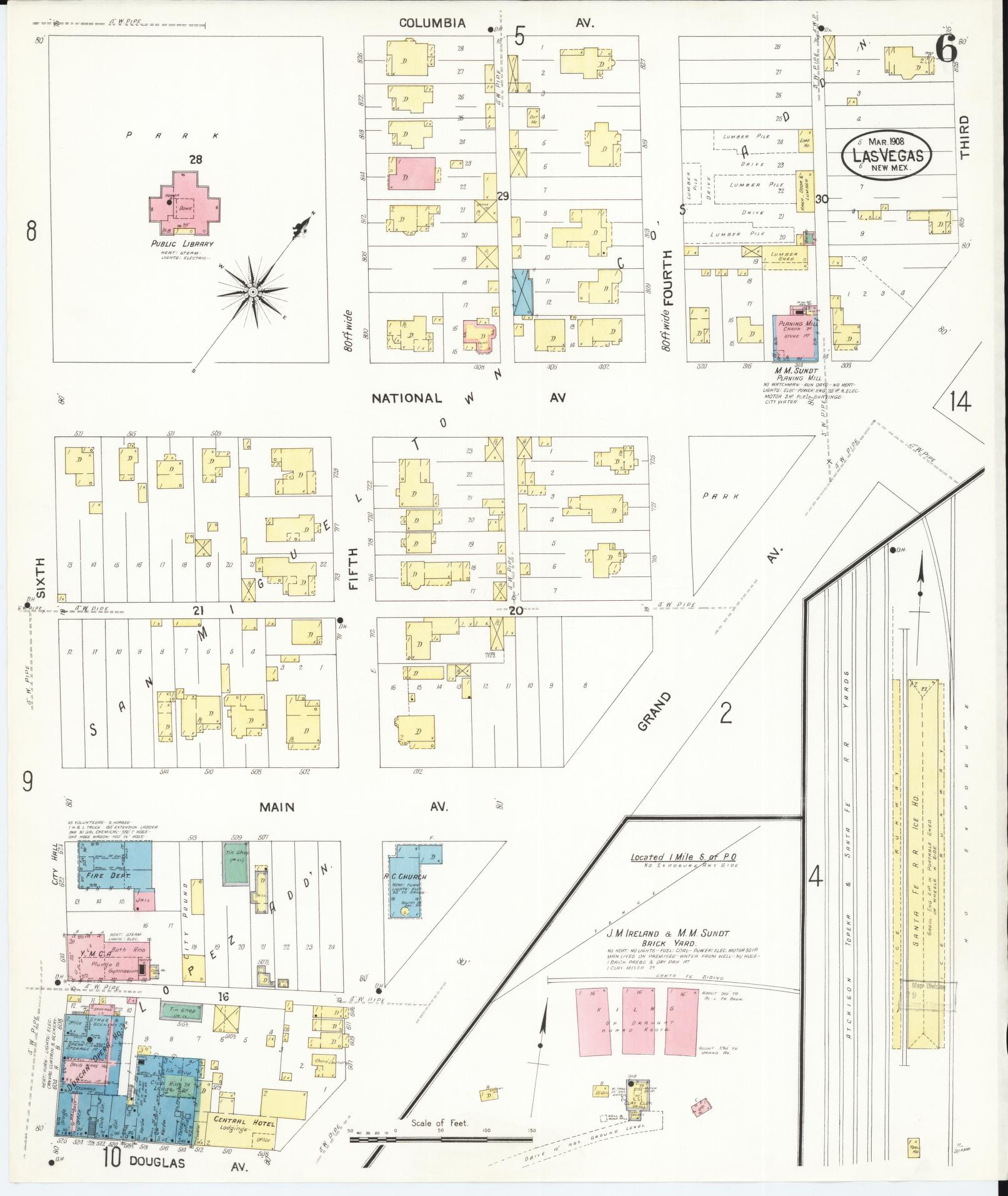 Sanborn Fire Insurance Map from Las Vegas, San Miguel County, New ...
