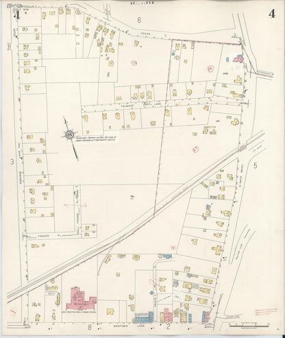 Sanborn Fire Insurance Map from Easthampton, Suffolk County, New York (1943), Sheet #0004 - Complete Map Set gallery image, historic Sanborn map, vintage wall art, New York New York