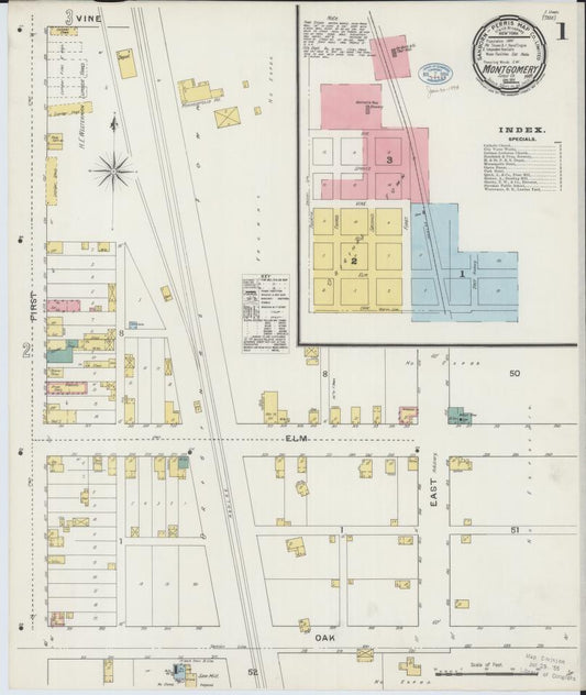 Sanborn Fire Insurance Map from Montgomery, Le Sueur  County, Minnesota. (1894) – Map View