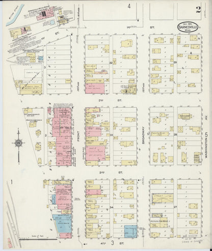Sanborn Fire Insurance Map from Barnesville, Clay County, Minnesota (1914), Sheet #0002 - Complete Map Set gallery image, historic Sanborn map, vintage wall art, Minnesota Minnesota