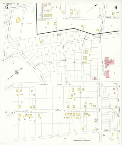 Sanborn Fire Insurance Map from Westhampton, Henrico County, Virginia (1931), Sheet #0006 - Complete Map Set gallery image, historic Sanborn map, vintage wall art, Virginia Virginia