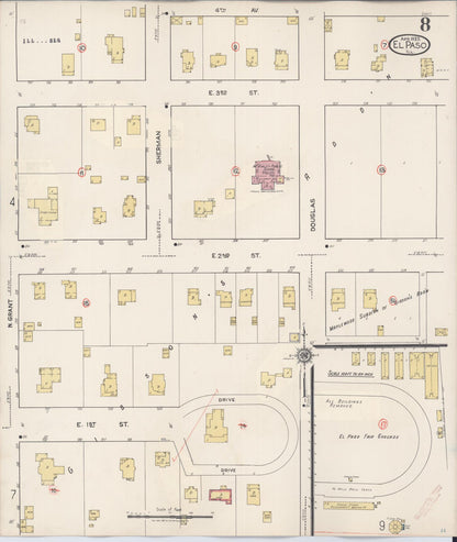 Sanborn Fire Insurance Map from El Paso, Woodford County, Illinois (1941), Sheet #0008 - Historic Sanborn Fire Insurance Map Print, vintage old map wall art, antique decor, genealogy gift, Illinois Illinois map
