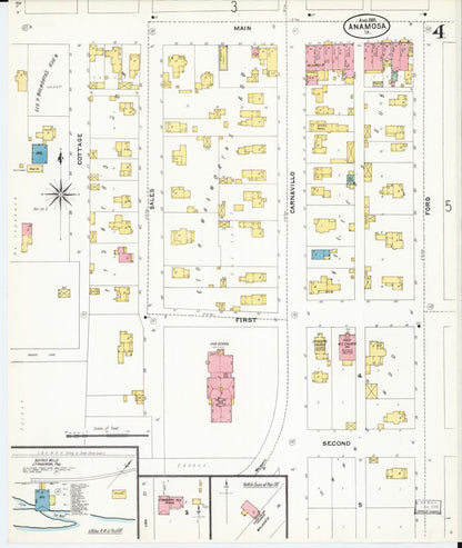 Sanborn Fire Insurance Map from Anamosa, Jones County, Iowa (1905), Sheet #0004 - Historic Sanborn Fire Insurance Map Print
