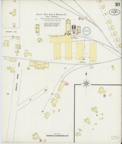 Sanborn Fire Insurance Map from Rome, Floyd County, Georgia (1898), Sheet #0018 - Complete Map Set gallery image, historic Sanborn map, vintage wall art, Georgia Georgia