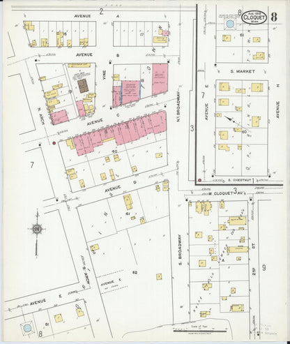 Sanborn Fire Insurance Map from Cloquet, Carlton County, Minnesota (1919), Sheet #0008 - Complete Map Set gallery image, historic Sanborn map, vintage wall art, Minnesota Minnesota