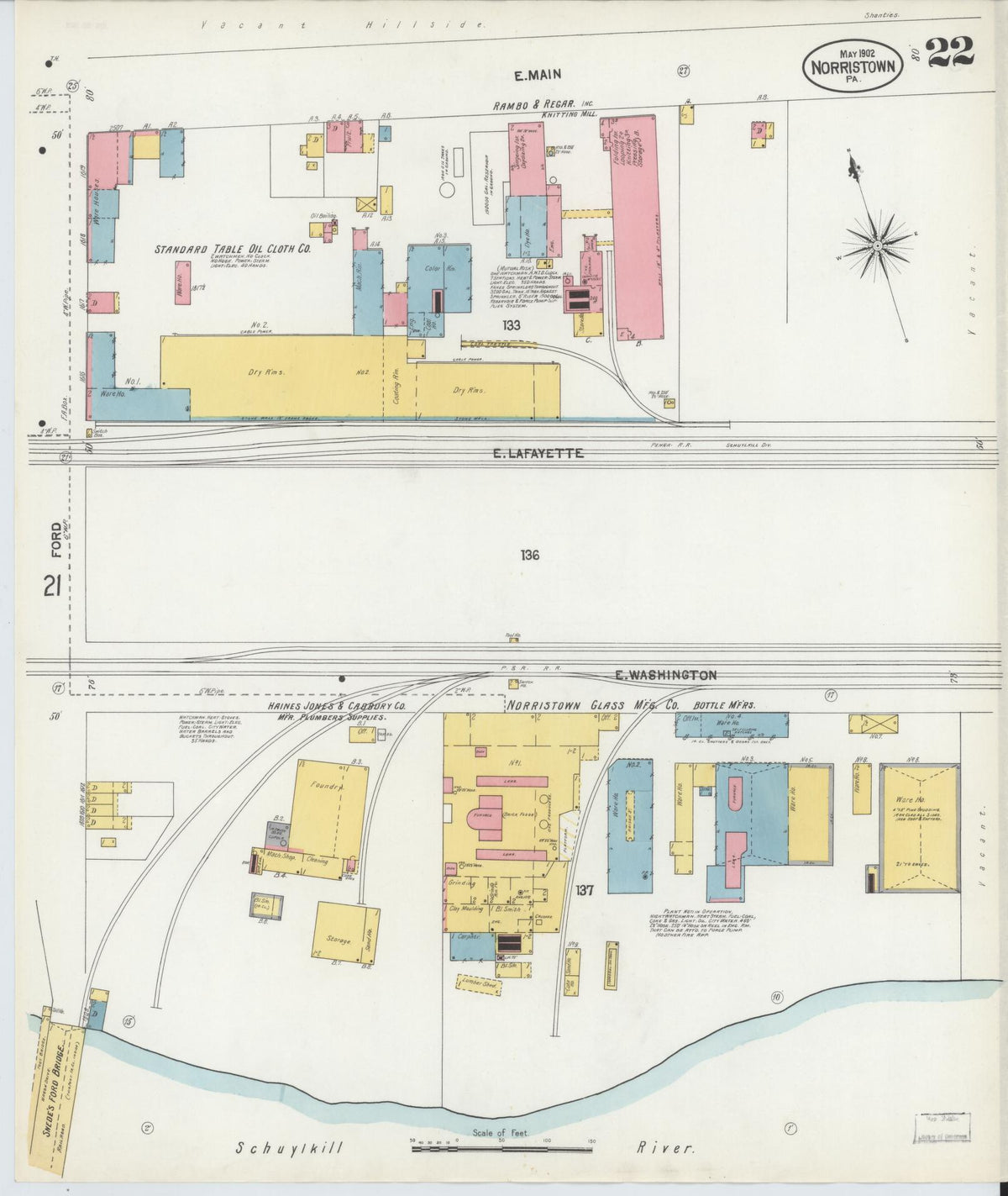 Sanborn Fire Insurance Map from Norristown, Montgomery County, Pennsylvania (1902), Sheet #0022 - Complete Map Set gallery image, historic Sanborn map, vintage wall art, Pennsylvania Pennsylvania