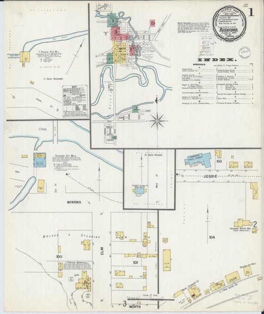 Sanborn Fire Insurance Map from Rushford, Fillmore County, Minnesota. (1900) – Map View