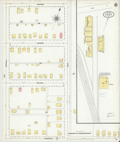 Sanborn Fire Insurance Map from Kane, McKean County, Pennsylvania (1904), Sheet #0006 - Complete Map Set gallery image, historic Sanborn map, vintage wall art, Pennsylvania Pennsylvania