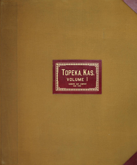 Sanborn Fire Insurance Map from Topeka, Shawnee County, Kansas (1950), Sheet #0001 - Complete Map Set gallery image, historic Sanborn map, vintage wall art, Kansas Kansas