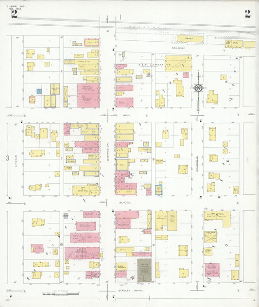 Sanborn Fire Insurance Map from Thorpe, Clark County, Wisconsin (1933), Sheet #0002 - Historic Sanborn Fire Insurance Map Print, vintage old map wall art, antique decor, genealogy gift, Wisconsin Wisconsin map