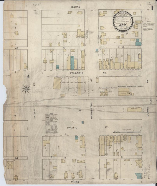 Sanborn Fire Insurance Map from Ada, Norman County, Minnesota. (1894) – Map View