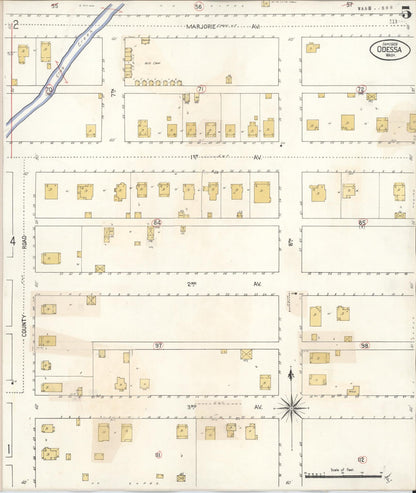 Sanborn Fire Insurance Map from Odessa, Lincoln County, Washington (1930), Sheet #0005 - Complete Map Set gallery image, historic Sanborn map, vintage wall art, Washington Washington