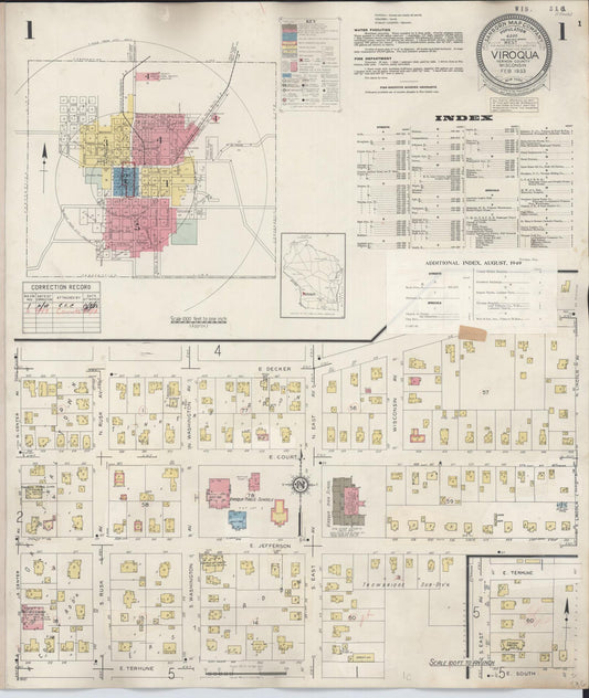 Viroqua, Vernon County, Wisconsin (1949) – Sanborn Fire Insurance Map – Map View