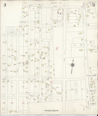 Sanborn Fire Insurance Map from Newington, Hartford County, Connecticut (1947), Sheet #0003 - Complete Map Set gallery image, historic Sanborn map, vintage wall art, Connecticut Connecticut
