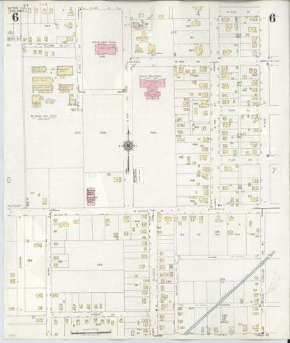 Sanborn Fire Insurance Map from Eunice, Saint Landry Parish, Louisiana (1950), Sheet #0006 - Complete Map Set gallery image, historic Sanborn map, vintage wall art, Louisiana Louisiana