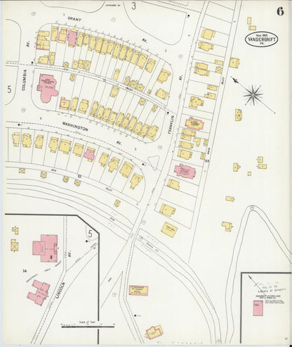 Sanborn Fire Insurance Map from Vandergrift, Westmoreland County, Pennsylvania (1903), Sheet #0006 - Complete Map Set gallery image, historic Sanborn map, vintage wall art, Pennsylvania Pennsylvania
