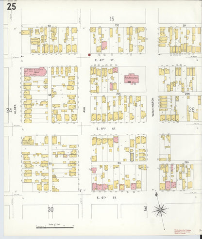 Sanborn Fire Insurance Map from Anaconda, Deer Lodge County, Montana (1903), Sheet #0025 - Complete Map Set gallery image, historic Sanborn map, vintage wall art, Montana Montana