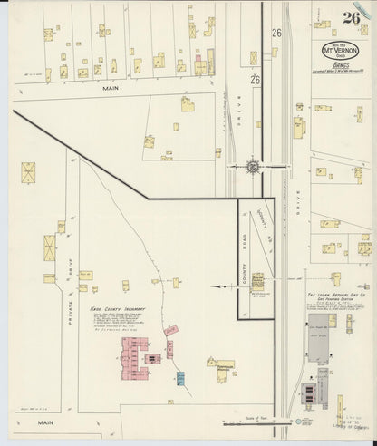 Sanborn Fire Insurance Map from Mount Vernon, Knox County, Ohio (1913), Sheet #0026 - Complete Map Set gallery image, historic Sanborn map, vintage wall art, Ohio Ohio