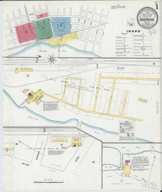 Sanborn Fire Insurance Map from Sauk Rapids, Benton County, Minnesota. (1904) – Map View
