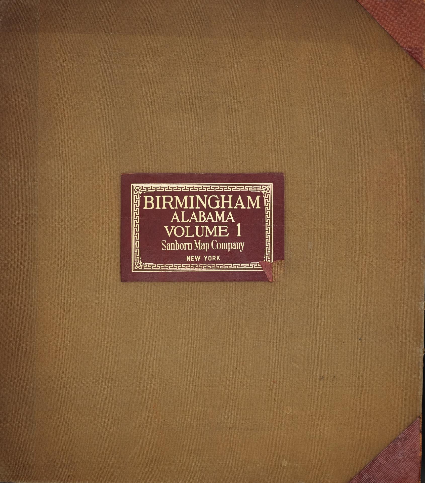 Sanborn Fire Insurance Map from Birmingham, Jefferson County, Alabama (1951), Sheet #0001 - Historic Sanborn Fire Insurance Map Print, vintage old map wall art, antique decor, genealogy gift, Alabama Alabama map