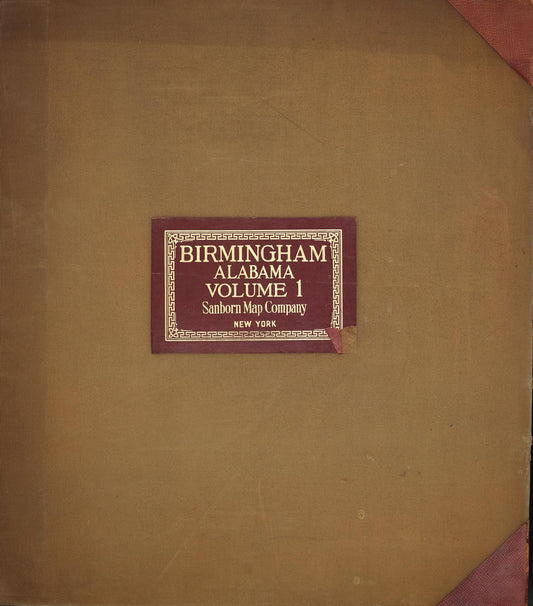 Sanborn Fire Insurance Map from Birmingham, Jefferson County, Alabama (1951), Sheet #0001 - Historic Sanborn Fire Insurance Map Print, vintage old map wall art, antique decor, genealogy gift, Alabama Alabama map
