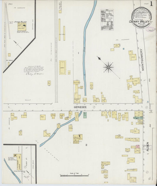 Sanborn Fire Insurance Map from Cherry Valley, Otsego County, New York. (1887) – Historic Sanborn Fire Insurance Map Print