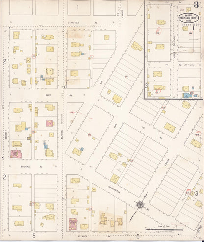Sanborn Fire Insurance Map from Mountain Home, Elmore County, Idaho (1931), Sheet #0003 - Complete Map Set gallery image, historic Sanborn map, vintage wall art, Idaho Idaho