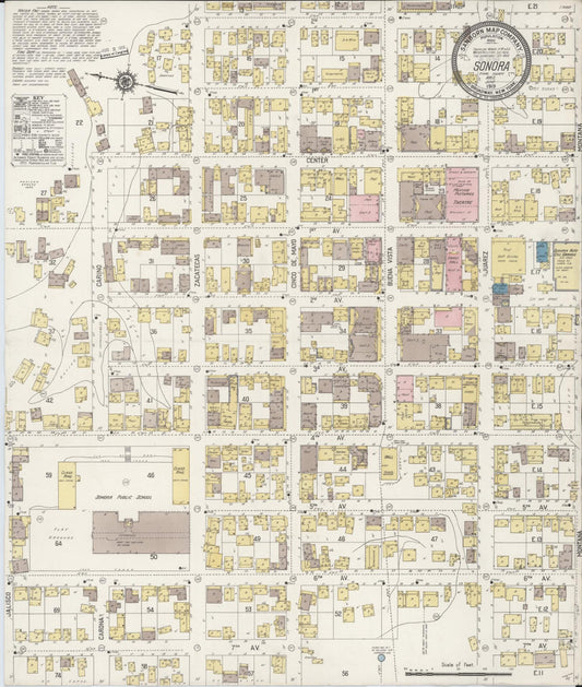 Sanborn Fire Insurance Map from Sonora, Pinal County, Arizona. (1919) – Historic Sanborn Fire Insurance Map Print