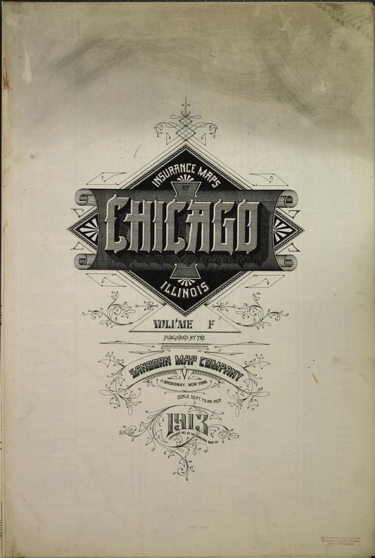 Sanborn Fire Insurance Map from Chicago, Cook County, Illinois. (1913) – Map View