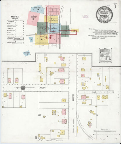 Sanborn Fire Insurance Map from Midvale, Salt Lake County, Utah (1911), Sheet #0001 - Complete Map Set gallery image, historic Sanborn map, vintage wall art, Utah Utah