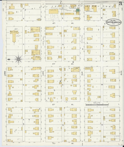 Sanborn Fire Insurance Map from South Wilmington, Grundy County, Illinois (1904), Sheet #0003 - Complete Map Set gallery image, historic Sanborn map, vintage wall art, Illinois Illinois