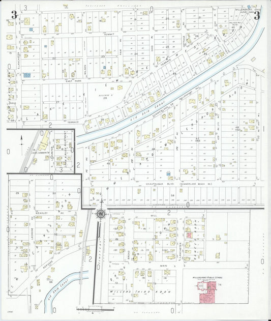Sanborn Fire Insurance Map from Millersport, Fairfield County, Ohio (1946), Sheet #0003 - Historic Sanborn Fire Insurance Map Print, vintage old map wall art, antique decor, genealogy gift, Ohio Ohio map