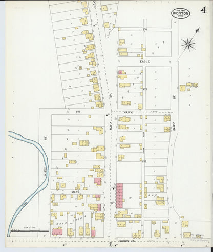 Sanborn Fire Insurance Map from Ironton, Lawrence County, Ohio (1904), Sheet #0004 - Complete Map Set gallery image, historic Sanborn map, vintage wall art, Ohio Ohio