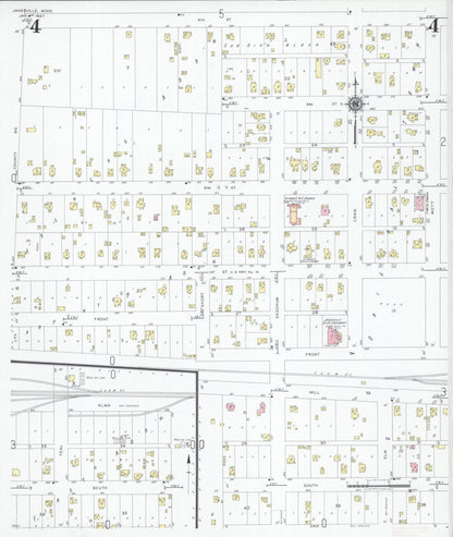 Sanborn Fire Insurance Map from Janesville, Waseca County, Minnesota (1947), Sheet #0004 - Complete Map Set gallery image, historic Sanborn map, vintage wall art, Minnesota Minnesota