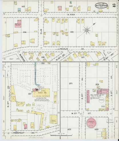Sanborn Fire Insurance Map from Mount Vernon, Westchester County, New York (1892), Sheet #0002 - Complete Map Set gallery image, historic Sanborn map, vintage wall art, New York New York