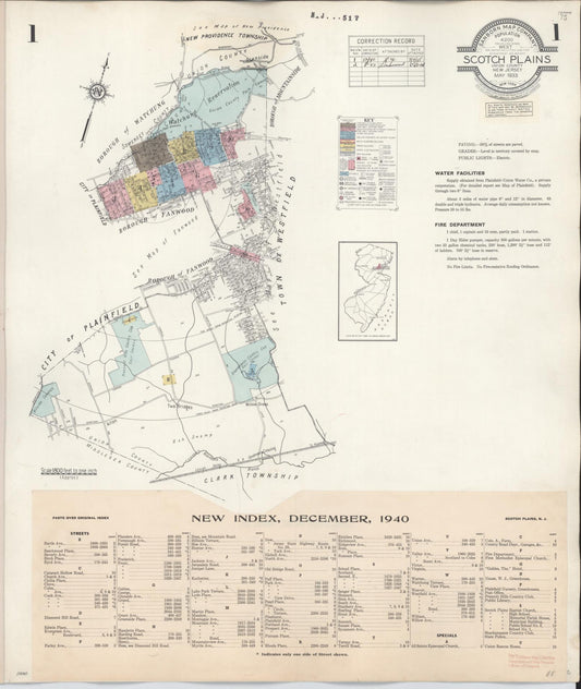Sanborn Fire Insurance Map from Scotch Plains, Union County, New Jersey. (1947) – Historic Sanborn Fire Insurance Map Print