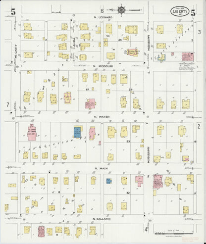 Sanborn Fire Insurance Map from Leadwood, Saint Francois County, Missouri (1927), Sheet #0005 - Historic Sanborn Fire Insurance Map Print, vintage old map wall art, antique decor, genealogy gift, Missouri Missouri map