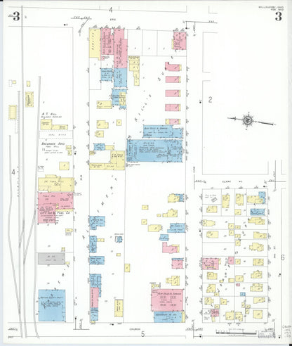 Sanborn Fire Insurance Map from Willoughby, Lake County, Ohio (1952), Sheet #0003 - Historic Sanborn Fire Insurance Map Print, vintage old map wall art, antique decor, genealogy gift, Ohio Ohio map