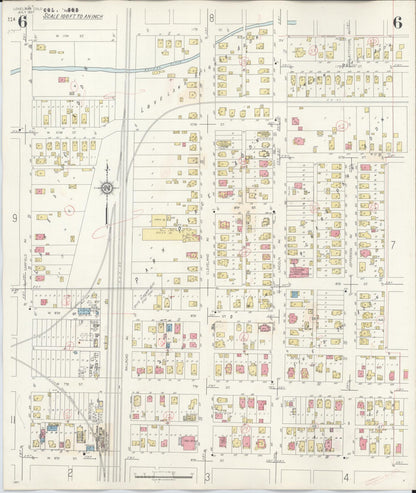 Sanborn Fire Insurance Map from Loveland, Larimer County, Colorado (1946), Sheet #0006 - Complete Map Set gallery image, historic Sanborn map, vintage wall art, Colorado Colorado