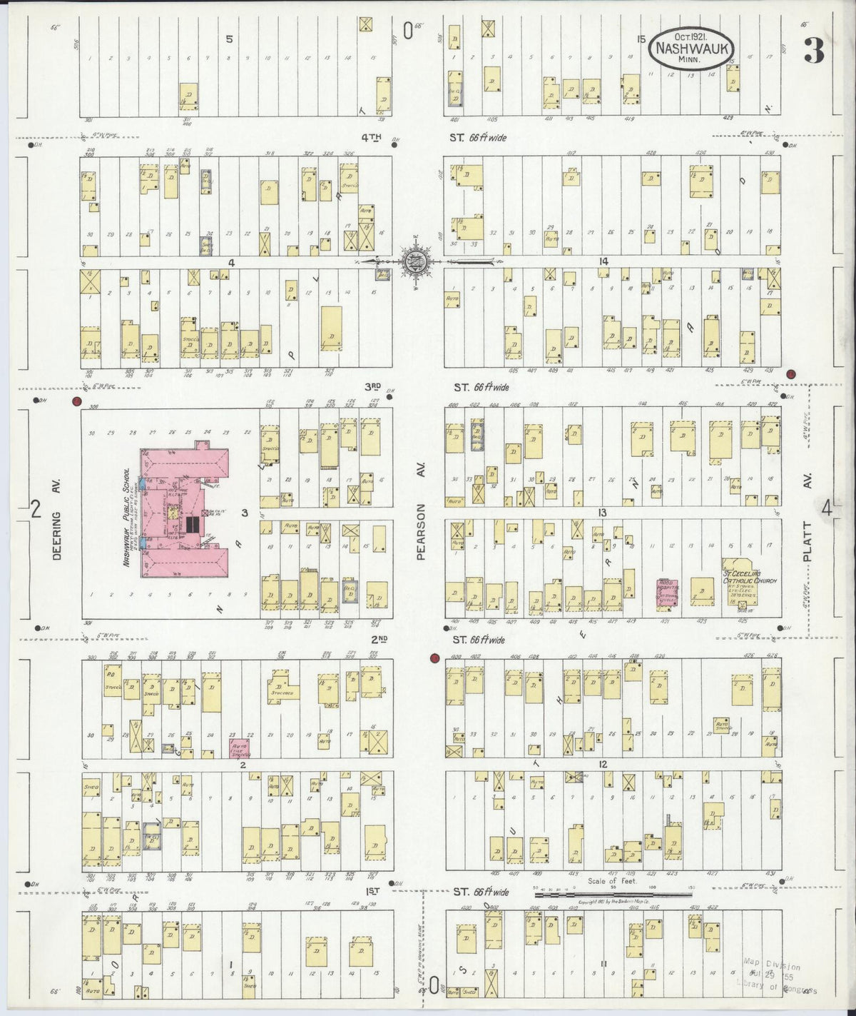 Sanborn Fire Insurance Map from Nashwauk, Itasca County, Minnesota (1921), Sheet #0003 - Complete Map Set gallery image, historic Sanborn map, vintage wall art, Minnesota Minnesota