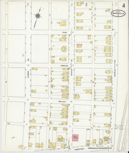 Sanborn Fire Insurance Map from Marysville, Perry County, Pennsylvania (1911), Sheet #0004 - Complete Map Set gallery image, historic Sanborn map, vintage wall art, Pennsylvania Pennsylvania