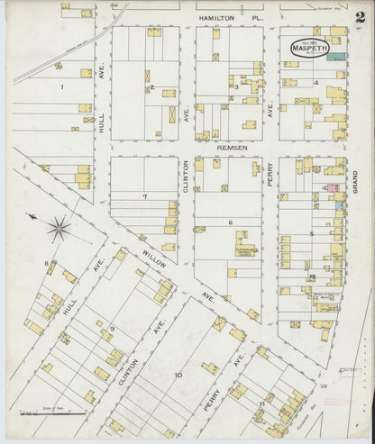 Sanborn Fire Insurance Map from Maspeth, Queens County, New York (1893), Sheet #0002 - Complete Map Set gallery image, historic Sanborn map, vintage wall art, New York New York