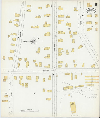 Sanborn Fire Insurance Map from Boonville, Oneida County, New York (1899), Sheet #0006 - Complete Map Set gallery image, historic Sanborn map, vintage wall art, New York New York