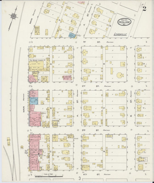 Sanborn Fire Insurance Map from Desloge, Saint Francois County, Missouri (1915), Sheet #0002 - Historic Sanborn Fire Insurance Map Print, vintage old map wall art, antique decor, genealogy gift, Missouri Missouri map